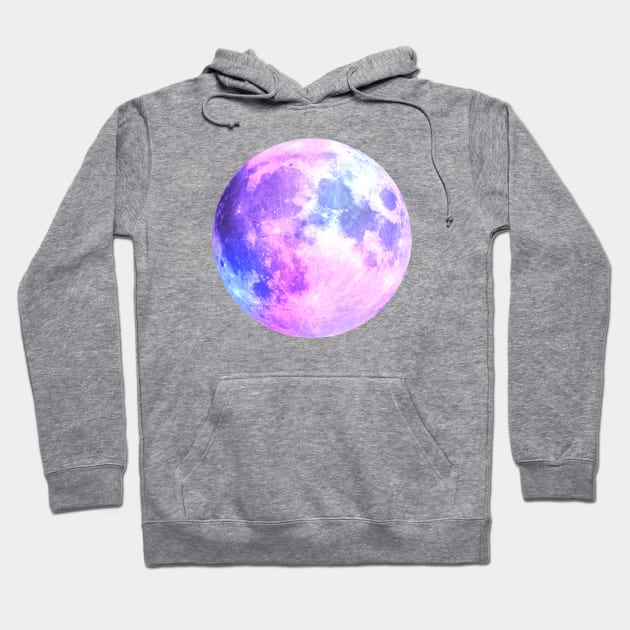 Watercolor Purple Moon Hoodie by aterkaderk